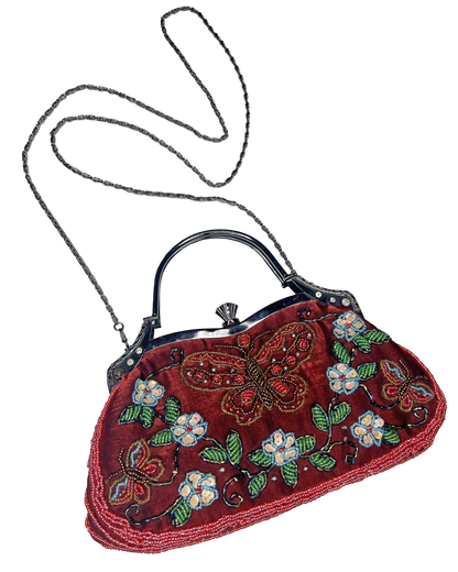 Beaded Butterfly Purse