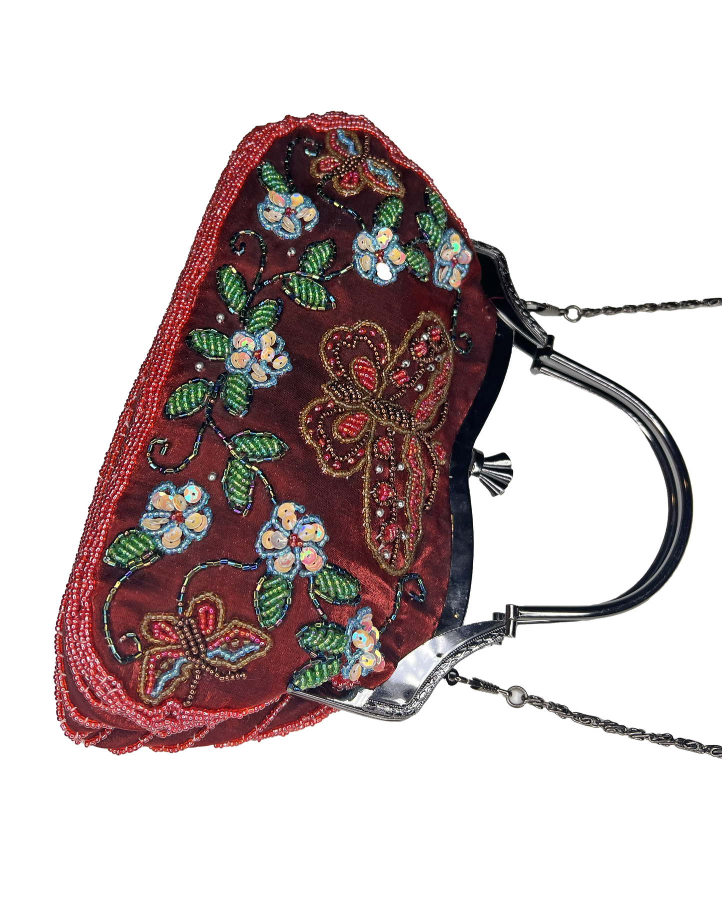 Beaded Butterfly Purse