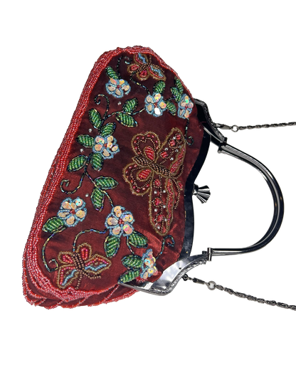 Beaded Butterfly Purse