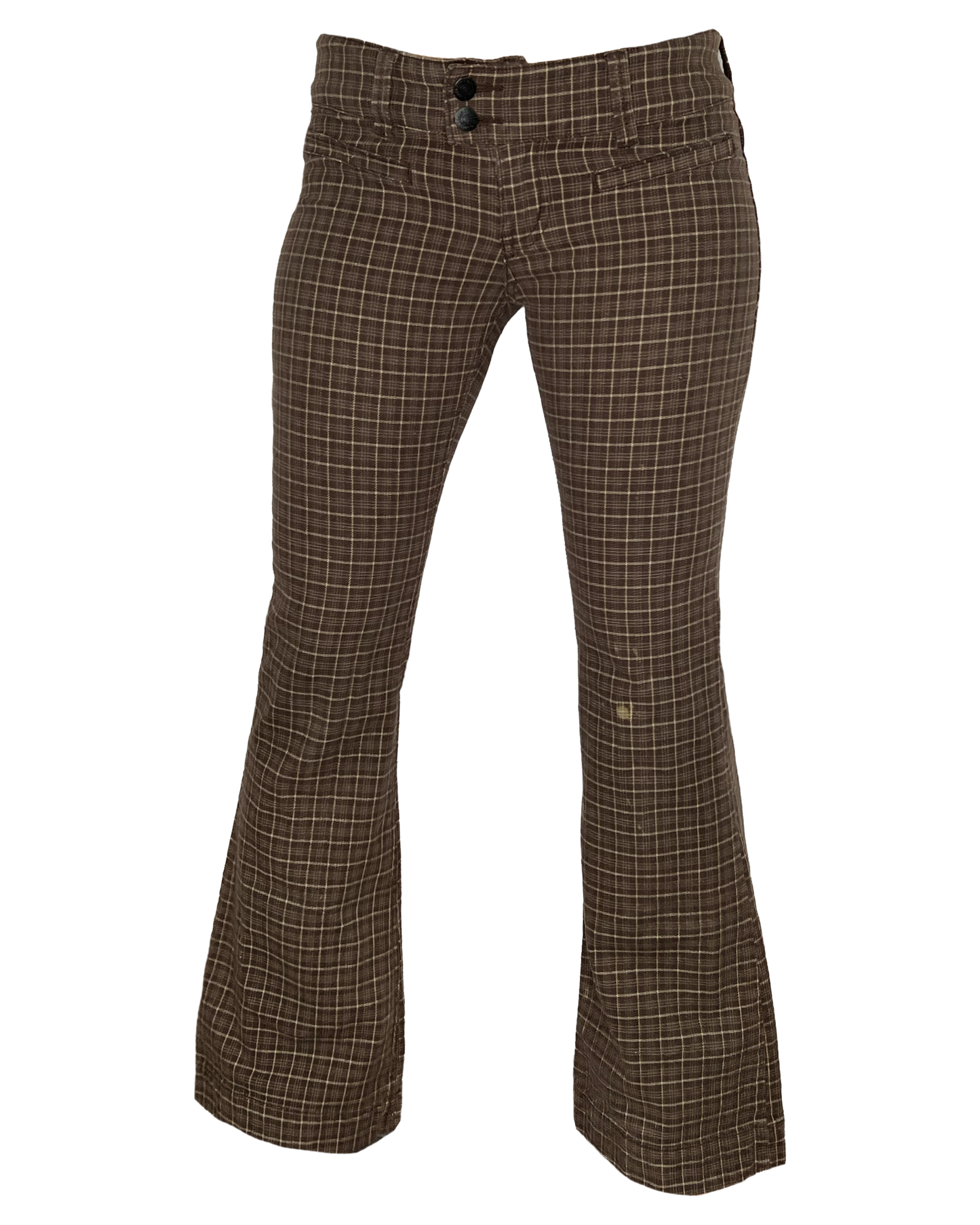 90s Plaid Flares