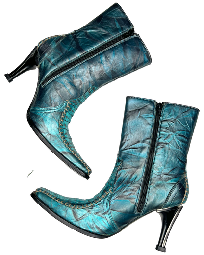 Metallic Cross Cowgirl Boots