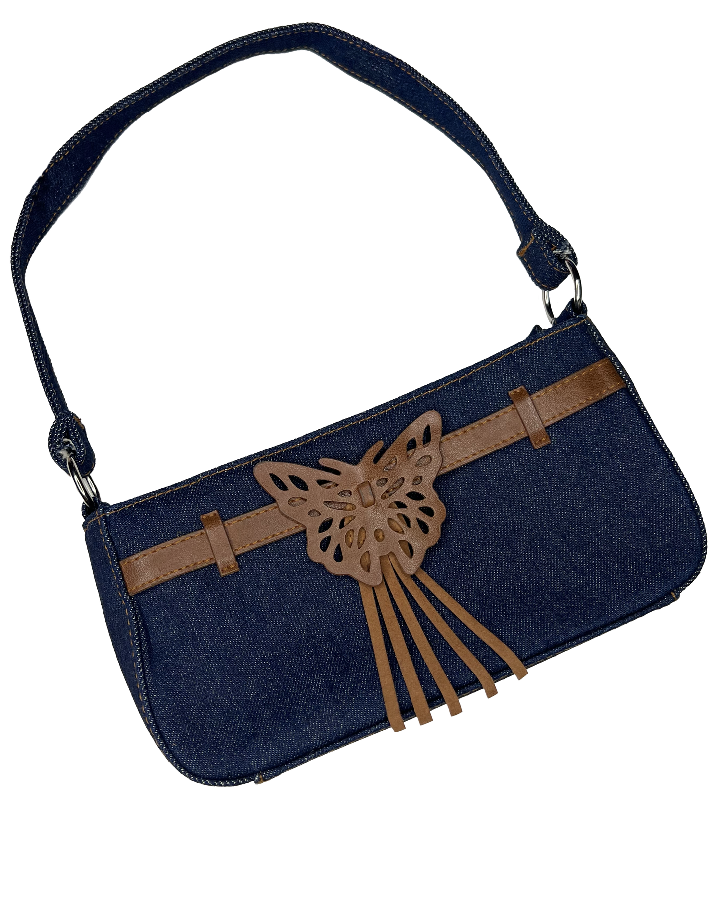 Y2K Denim Butterfly Purse