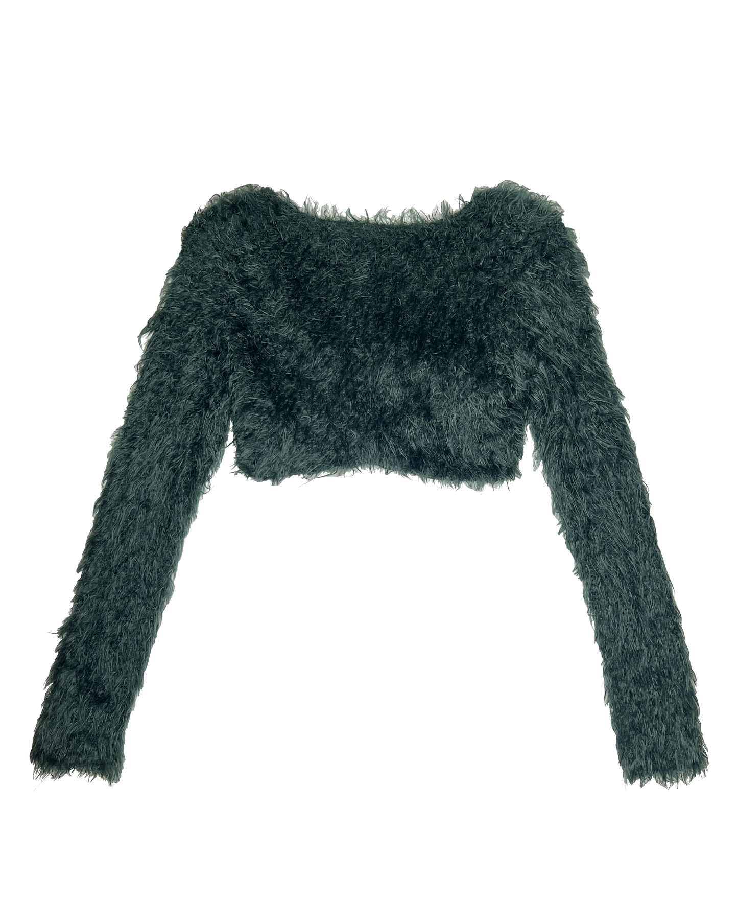 Legatte Fuzzy Cropped Cardigan