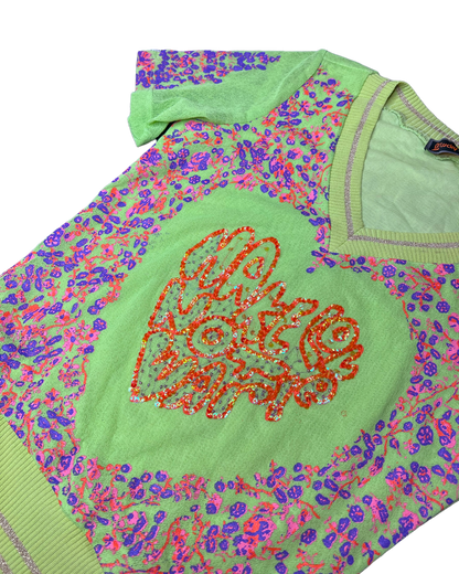 2000s Beaded Micromesh Top