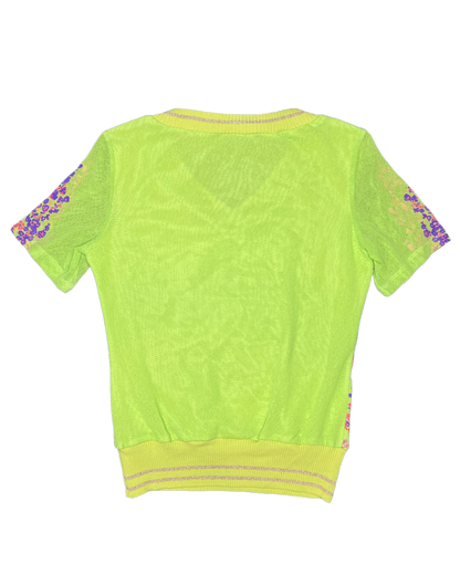 2000s Beaded Micromesh Top