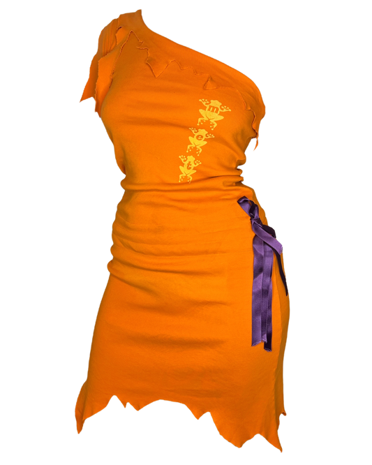 Italian Asymmetrical Designer Vintage Dress