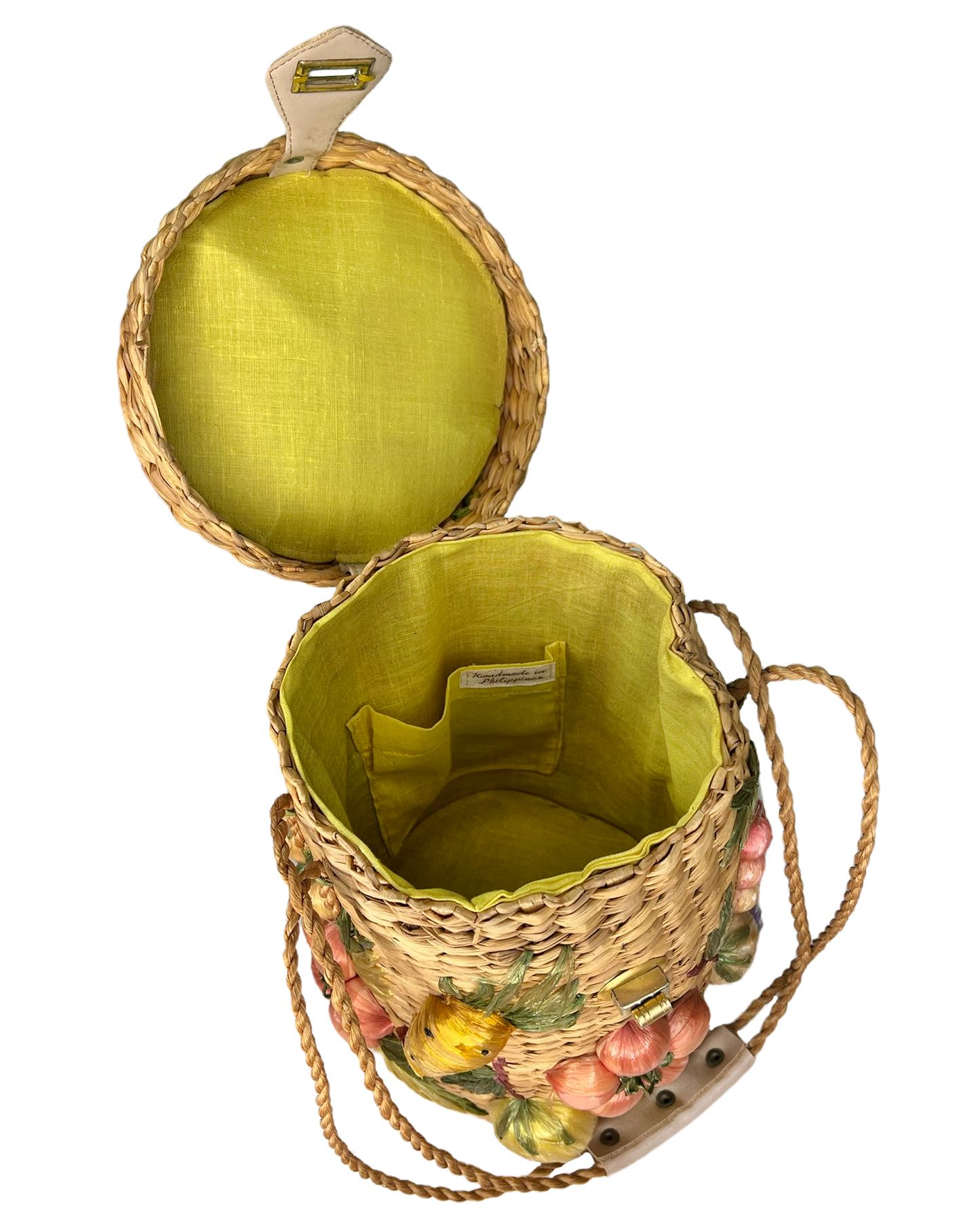 Vintage Handmade Woven Fruit Bag