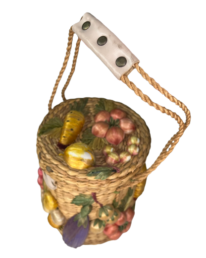 Vintage Handmade Woven Fruit Bag