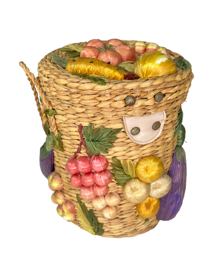 Vintage Handmade Woven Fruit Bag