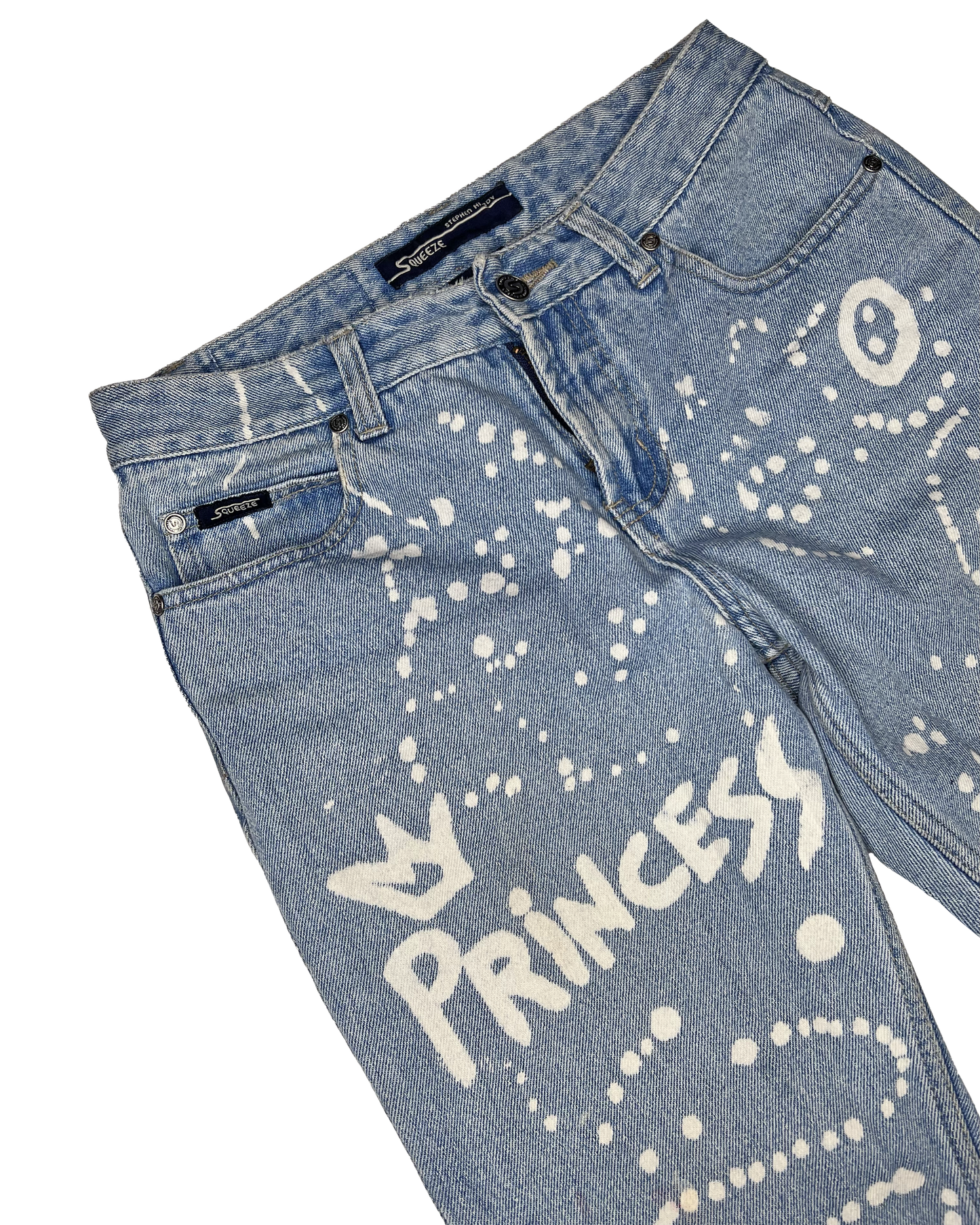 Y2k Bleached Flare Jeans