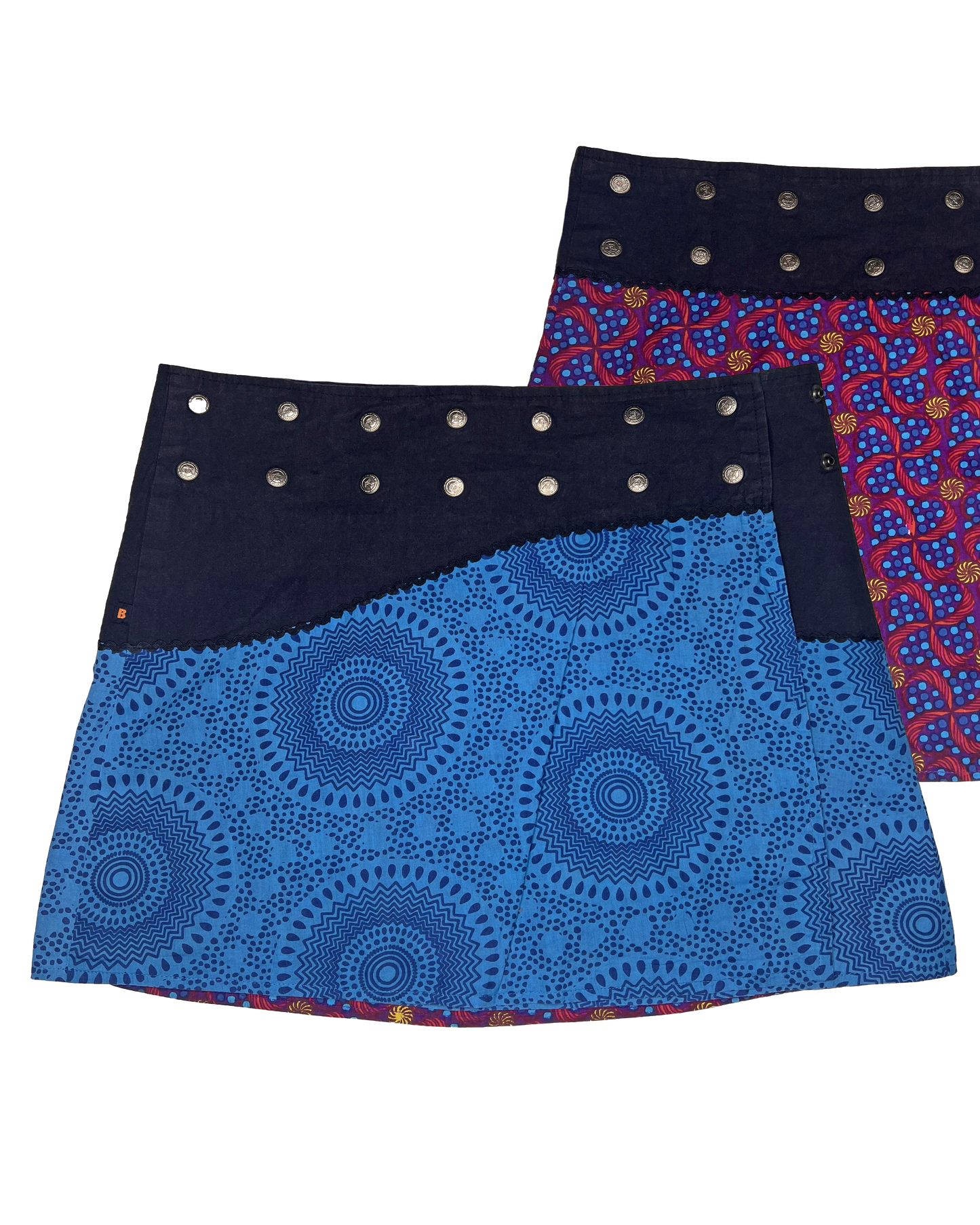 Reversible Allover Print Skirt