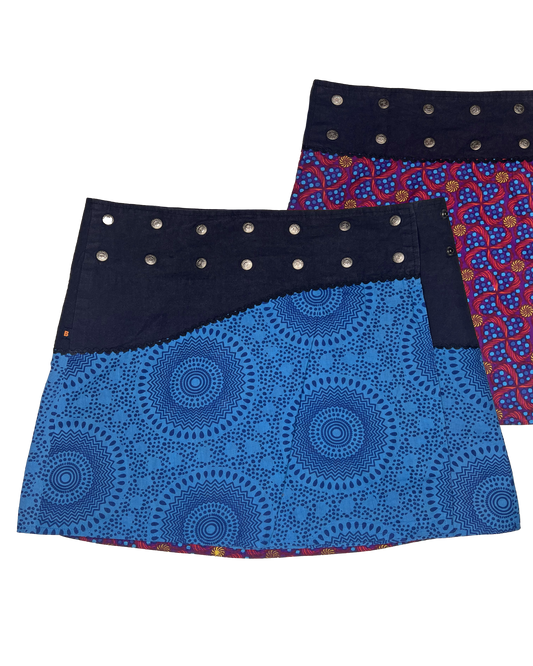 Reversible Allover Print Skirt