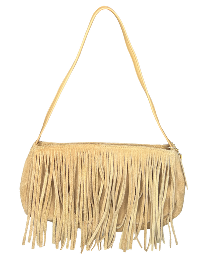 90s Suede Fringe Purse