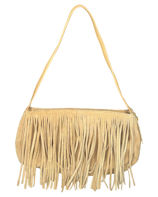 90s Suede Fringe Purse