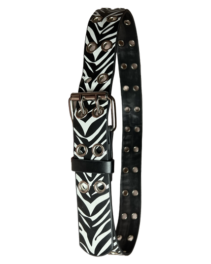 Zebra Grommet Belt