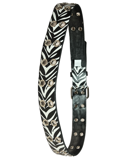 Zebra Grommet Belt